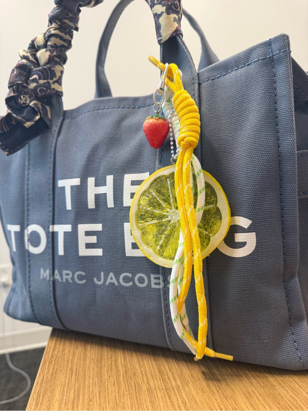 Lemon 🍋 citrus and red strawberry Purse Charm - New